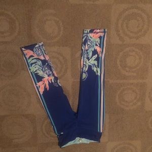 Lilly navy engineered leggings